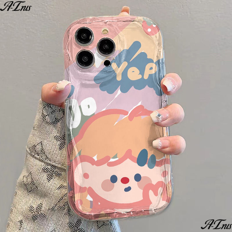 ✅Ốp Điện Thoại Mềm Trong Suốt In Hình Cô Gái Dễ Thương Cho iPhone 14 / 13promax 12 / 11 7 / 8p xs / xr A39N