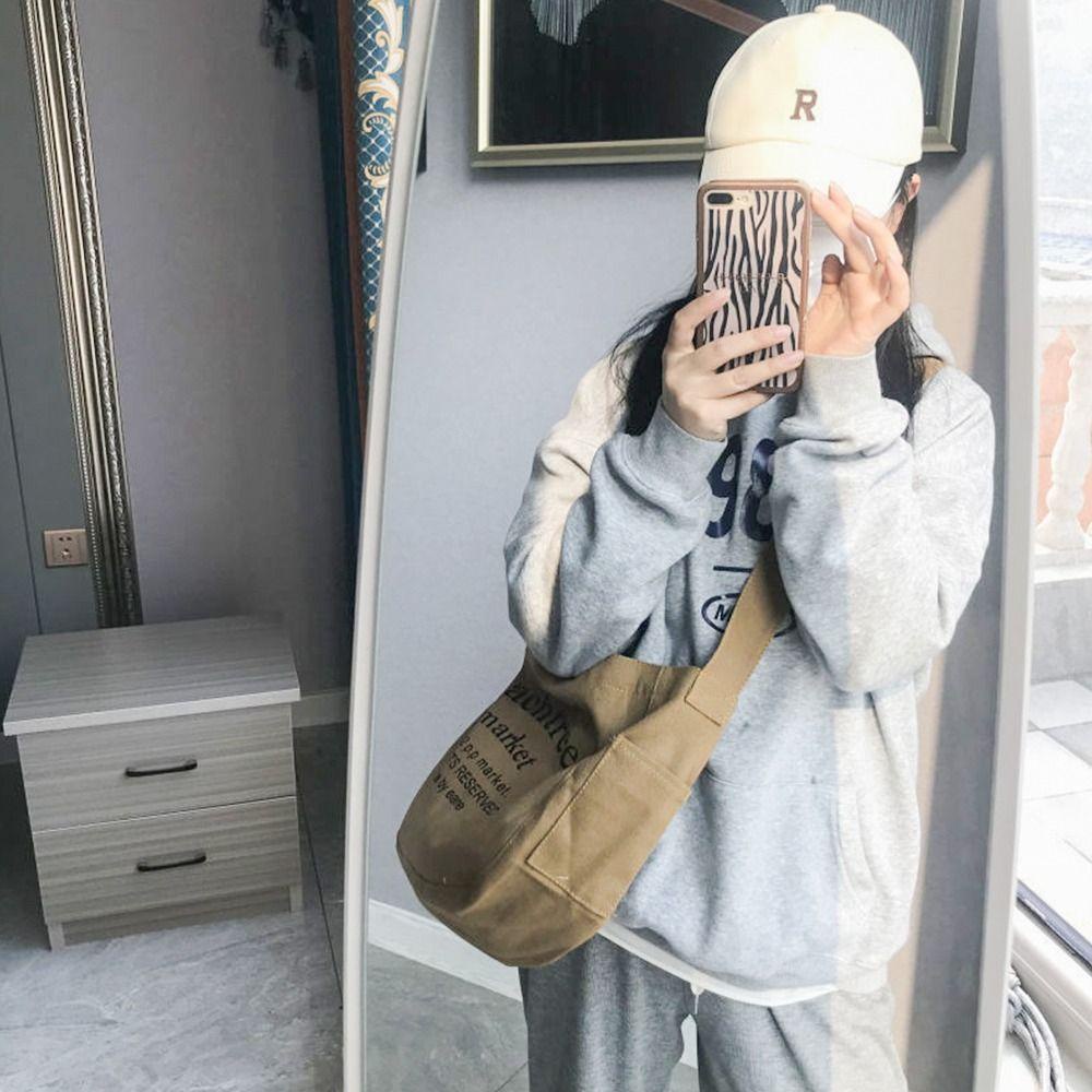 Túi Xách Đeo Vai Đựng Hành Lý Bằng Vải Canvas Dành Cho Nữ