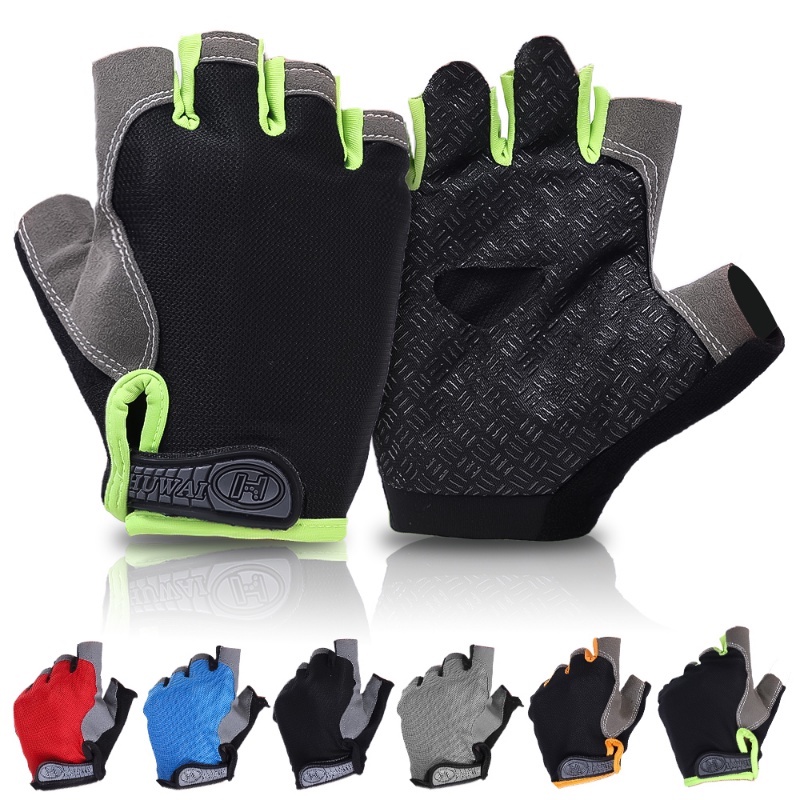 Găng Tay Thể Thao Nửa Ngón Mềm Mại Chống Trượt Tiện Dụng