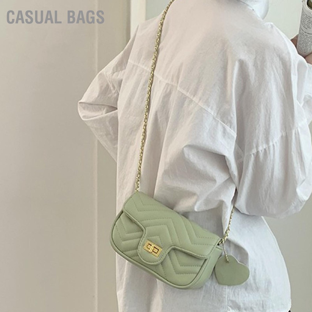 Có hàng sẵn Túi đeo chéo thời trang nữ dây chuyền hình thoi túi nhỏ gió thơm túi vuông nhỏ đeo vai túi nhỏ