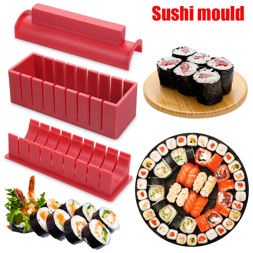 Set 3/10 Dụng Cụ Làm Sushi Đa Năng Chống Dính Kiểu Nhật Bản Tiện Dụng