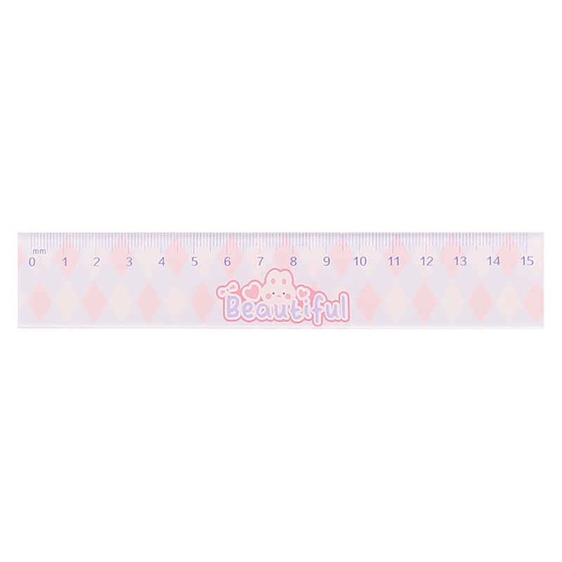 Thước Kẻ Bằng acrylic Dày Trong Suốt Hình Hoạt Hình Dễ Thương Dành Cho Học Sinh