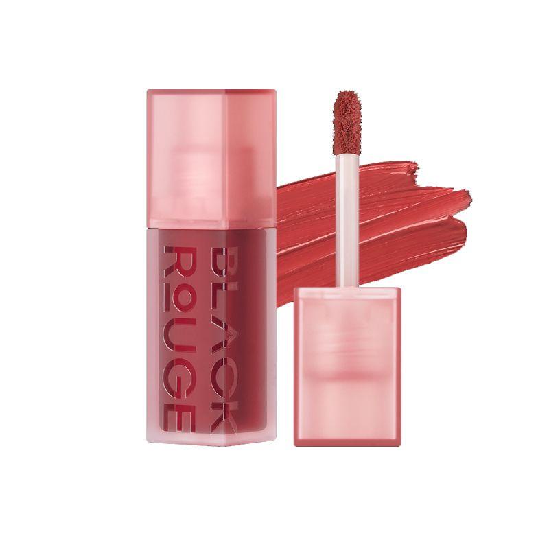 BLACK ROUGE Son Môi Màu Đen Bóng Lâu Trôi Dưỡng Ẩm Phong Cách Hàn Quốc