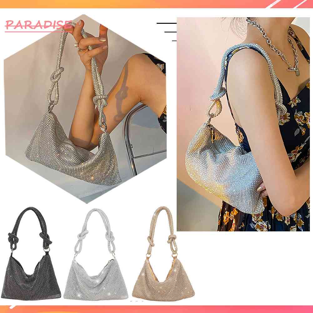 Ví Dự Tiệc Đính Đá Kim Cương Giả Lấp Lánh 10.2x6.3in