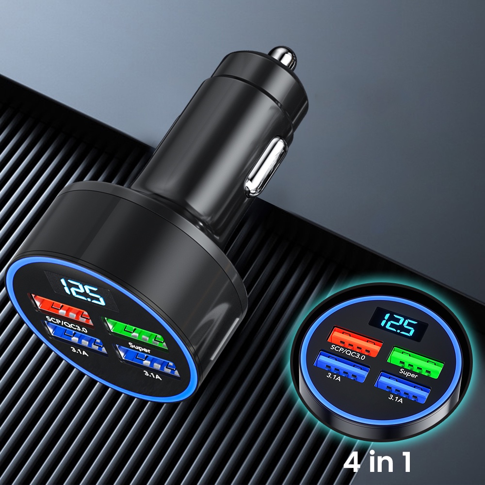 Bộ sạc nhanh ELOUGH 4 cổng USB 25W thích hợp cho điện thoại 3.0