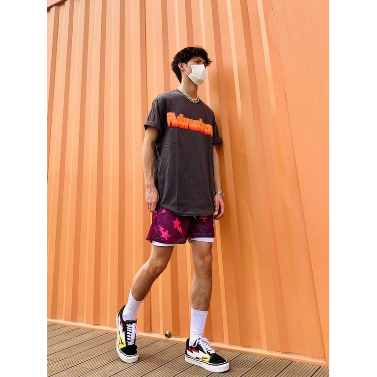 Eric Emanuel EE Quần Short Thể Thao Giả Hai Mảnh Dài Đến Đầu Gối Nhanh Khô Phong Cách Đường Phố Mỹ