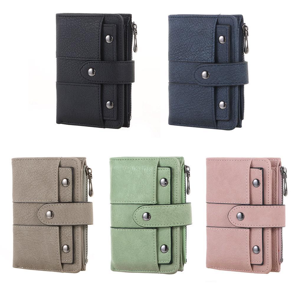 SOFTNESS Ví Nữ Gập Gọn Đính Đinh Tán Thời Trang