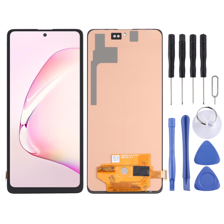 Galaxy spareparts vật liệu incell màn hình lcd và bộ số hóa lắp ráp đầy đủ (không hỗ trợ nhận dạng vân tay) cho samsung galaxy note10 lite sm-n770f cho samsung galaxy không