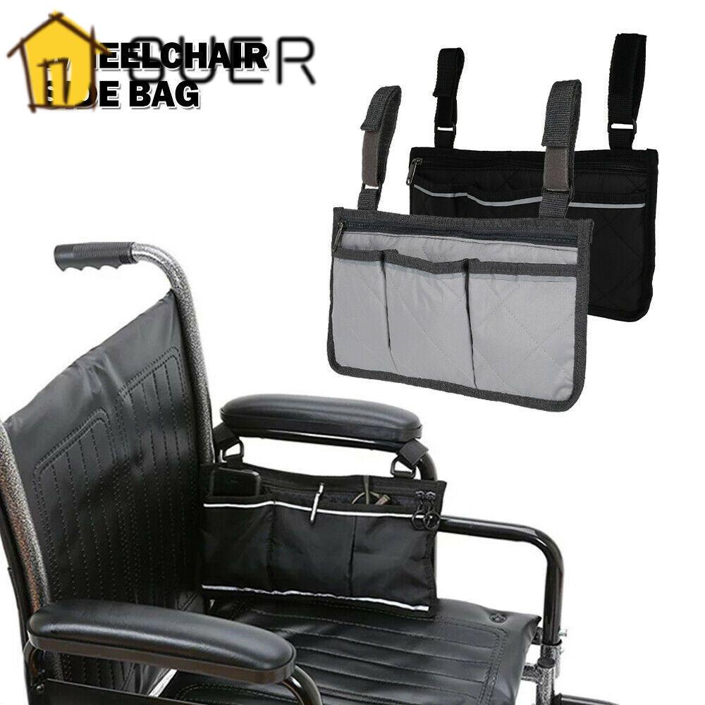 Túi Đựng Đồ Dùng Gắn Tay Vịn Xe Lăn Phản Quang Siêu Bền Tiện Dụng