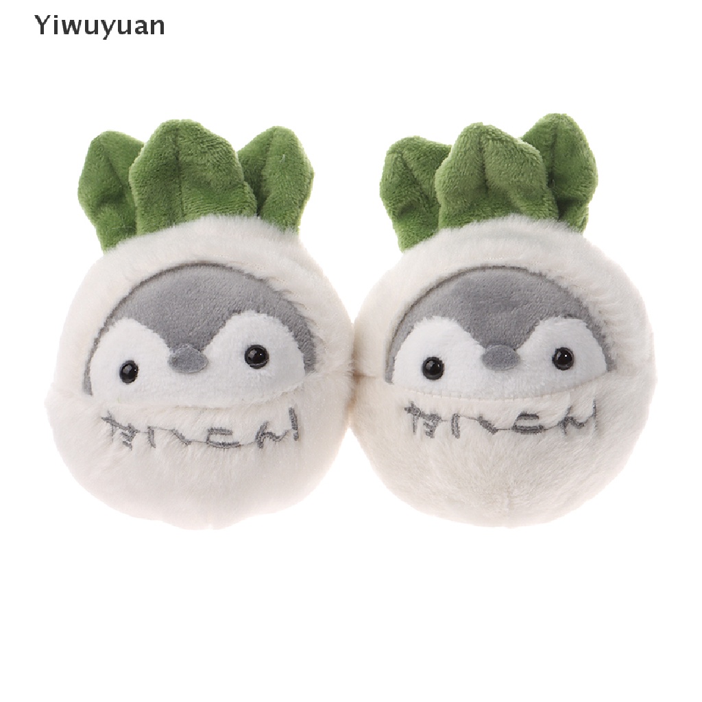 1 Móc Khóa Hình Cà Rốt / Chim Cánh Cụt Nhồi Bông Dễ Thương