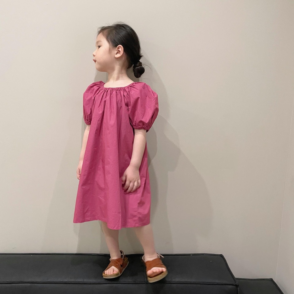 Đầm hở lưng cột dây sau dễ thương cho bé