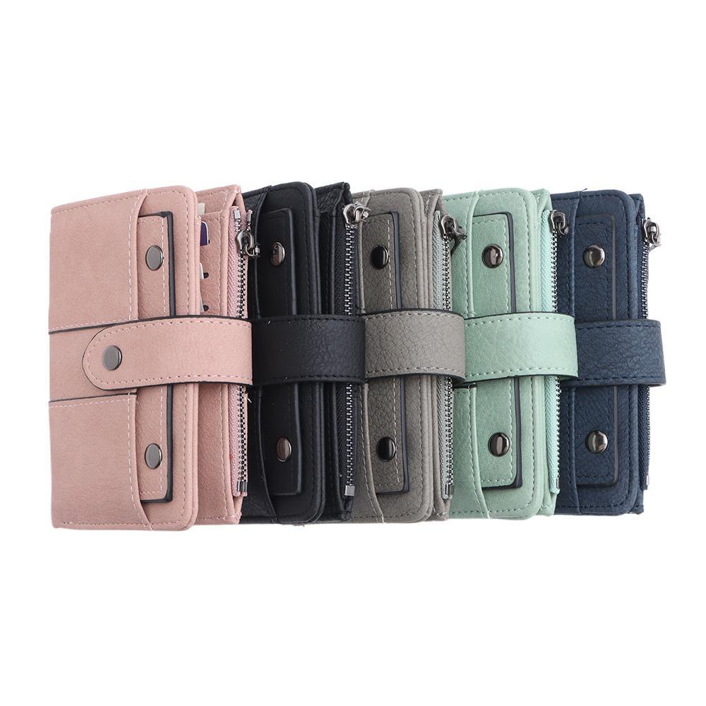 OSIER1 Ví Nữ Gập Gọn Đính Đinh Tán Thời Trang