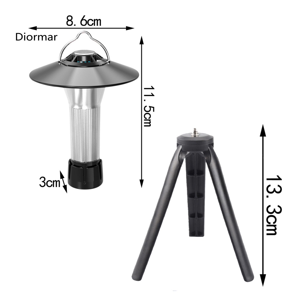 Đèn LED Cắm Trại Chống Nước Có Chân Tripod Tiện Dụng