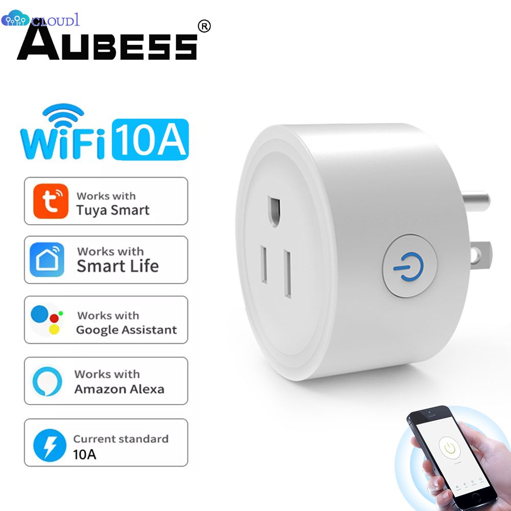 Ổ Cắm Wifi Thông Minh Ổ Cắm Wifi Ổ Cắm Không Dây Mini Ổ Cắm Điều Khiển Từ Xa Ổ Cắm Hẹn Giờ Thông Minh Ổ Cắm Cloud1