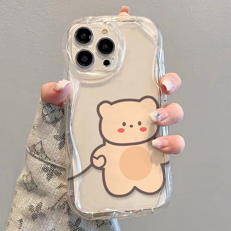 ✅Ốp Điện Thoại Mềm Trong Suốt Chống Sốc In Hình Gấu Hoạt Hình Cho iPhone14 / 13promax 12 / 11 7 / 8p xsxr