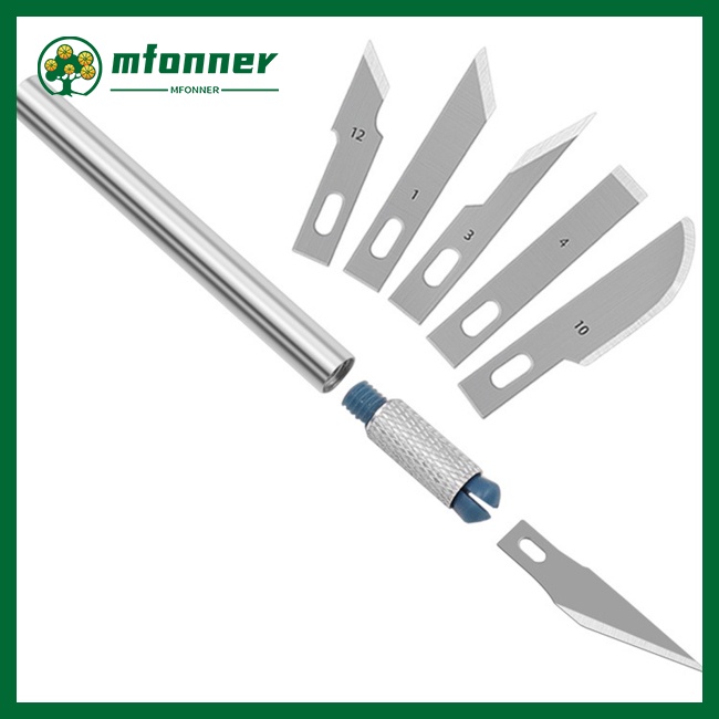 Bộ 7 Linh Kiện Điện Tử Mfonner 655 65# Dao Cắt Khắc Bằng Thép Manganese Dài Tối Đa