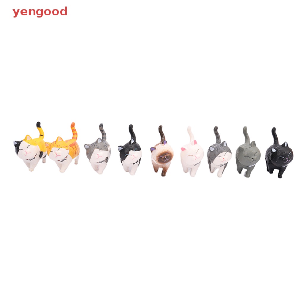 1 Mô Hình Đồ Chơi Mèo Hoạt Hình Mini Bằng Nhựa PVC Sáng Tạo Trang Trí Nội Thất