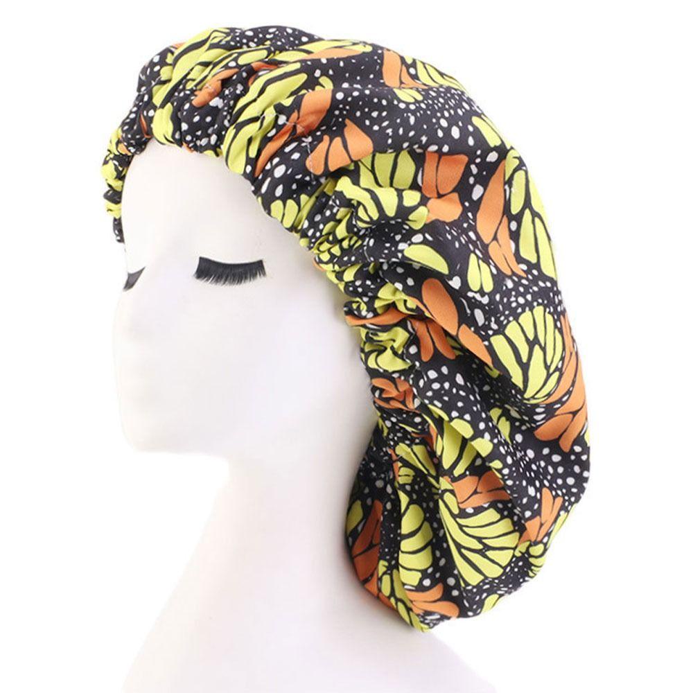 LET Mũ Trùm Đầu Vải Satin Co Giãn Chăm Sóc Tóc Cho Nữ