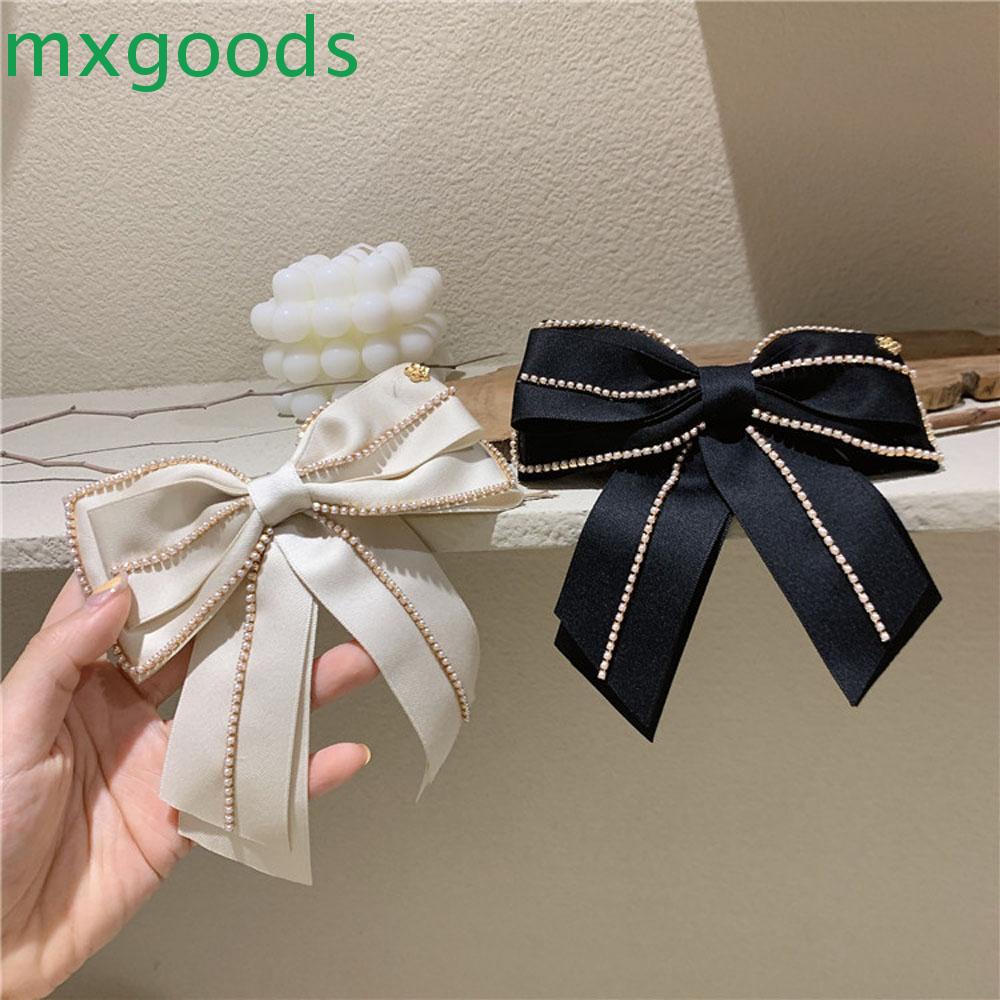 Kẹp Tóc Hình Nơ Đính Ngọc Trai Giả Thời Trang Cho Nữ