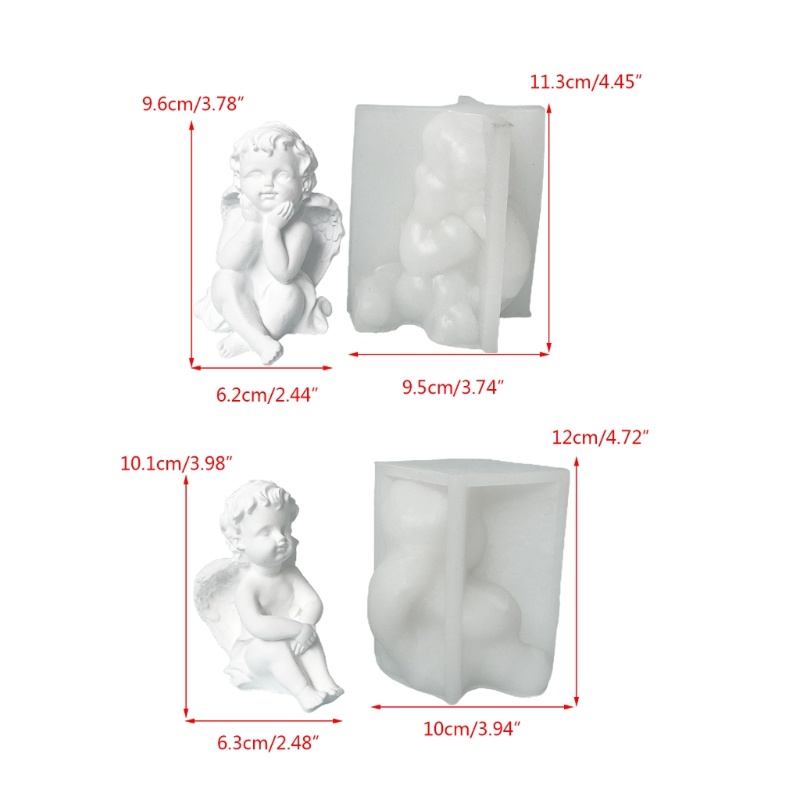 Khuôn Silicone Làm Nến 3D Hình Trụ Có Thể Tái Sử Dụng