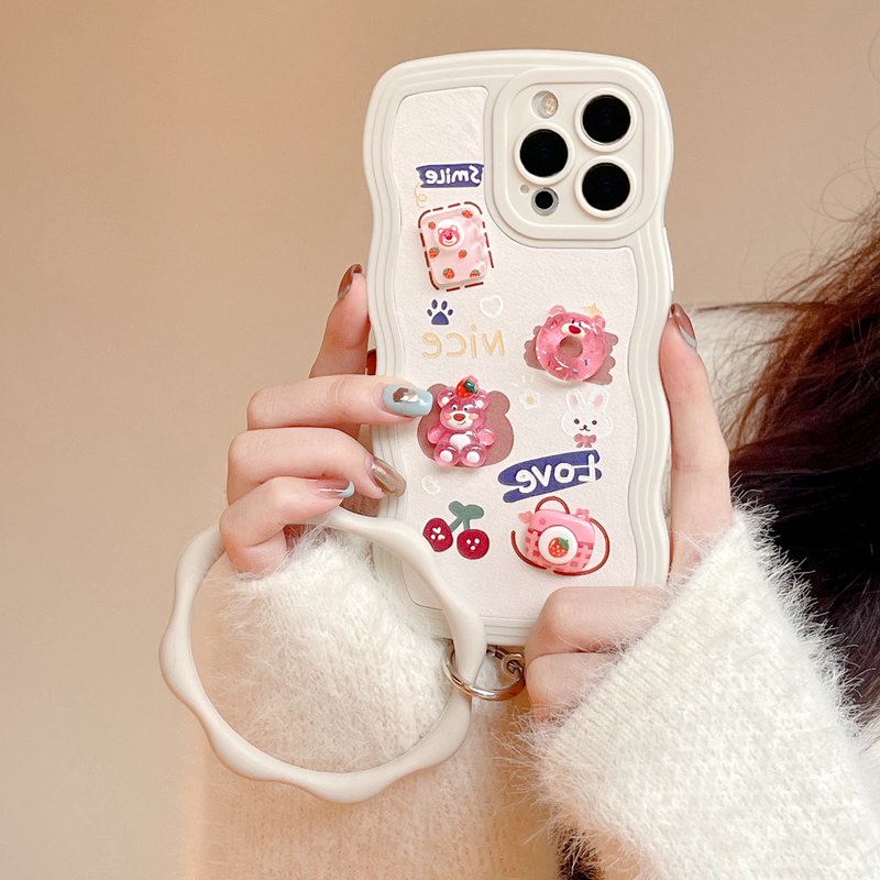 Ốp Điện Thoại Mềm Họa Tiết Gấu Hoạt Hình Cho iPhone 7 8 Plus X XR XS Max 11 12 13 14 Pro Max 14 Plus