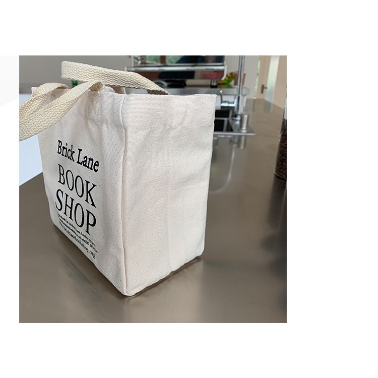 Túi size lớn/ nhỏ đựng hộp cơm trưa bằng vải canvas nhiều màu sắc tiện dụng cho nữ TTF642