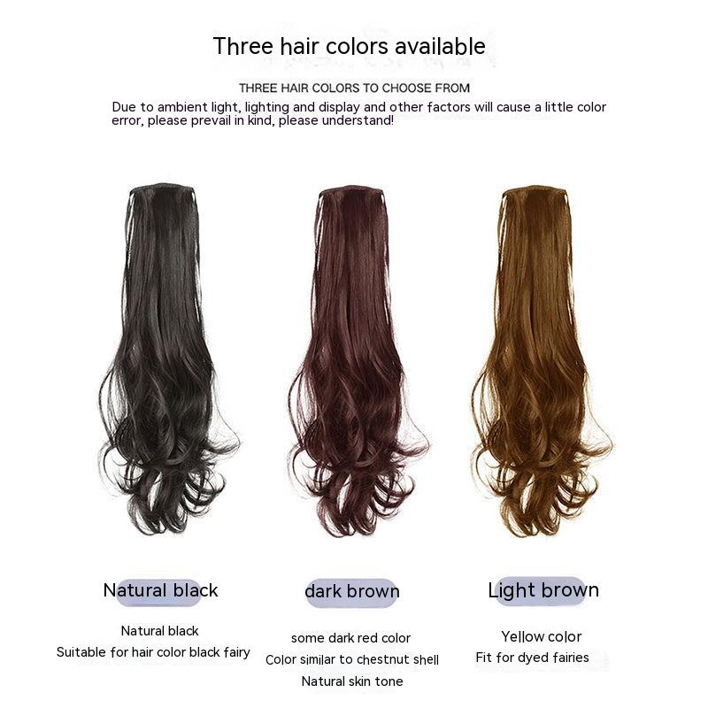 Tóc Giả Đuôi Ngựa Dài Xoăn Tự Nhiên Dễ Thương Dành Cho Nữ