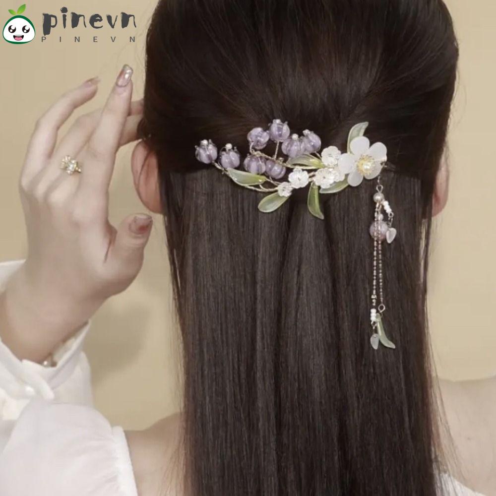 Kẹp Tóc Màu Tím Thiết Kế Mới Cao Cấp Thời Trang Dành Cho Nữ