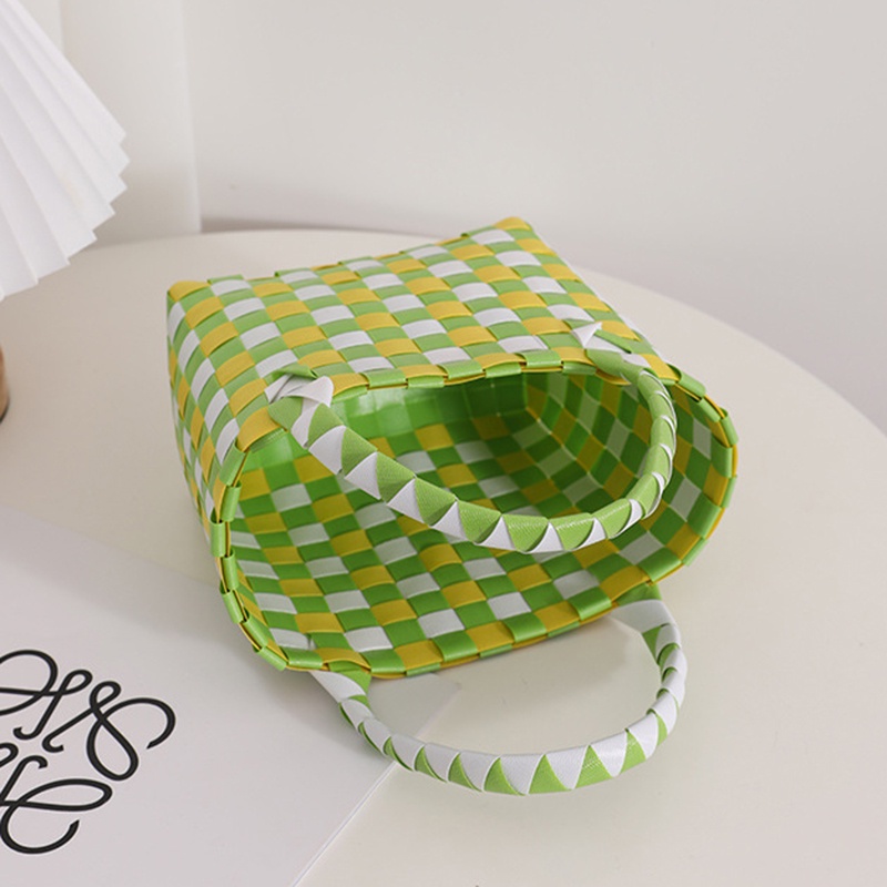 Túi tote Hình Vuông Nhỏ Màu gradient Dễ Thương Đa Ứng Dụng Cho Nữ