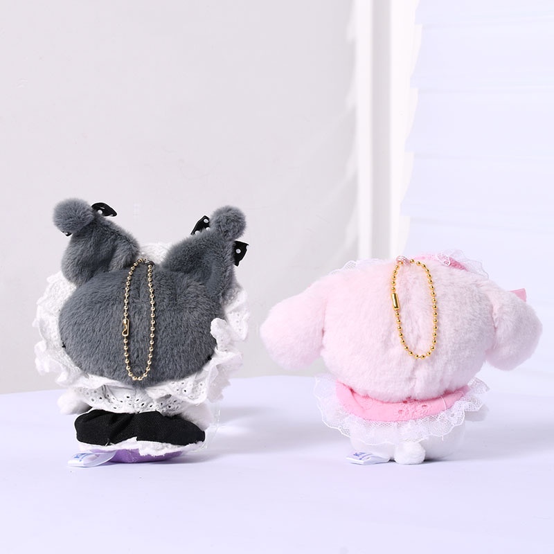 Búp Bê Nhồi Bông Sanrio Kuromi Melody Thắt Nơ Đáng Yêu Cho Bé Gái