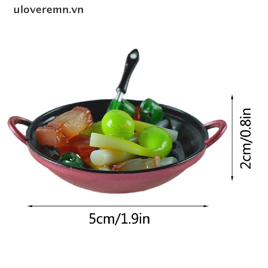 1 Nồi Sắt Mini 1: 12 Dùng Để Chiên Thức Ăn / Rau Củ Trang Trí Nhà Búp Bê
