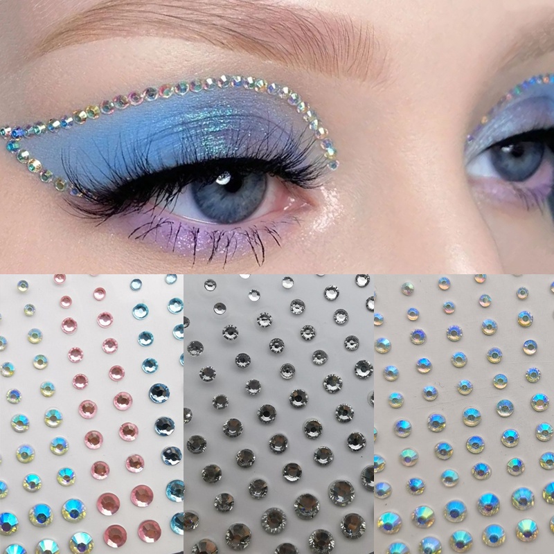 Kim Cương 3D Lấp Lánh Tự Dính Trang Điểm Dự Tiệc