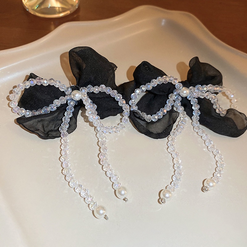 Đôi Bông Tai Tua Rua Dài Đính Ngọc Trai Thời Trang Cho Nữ