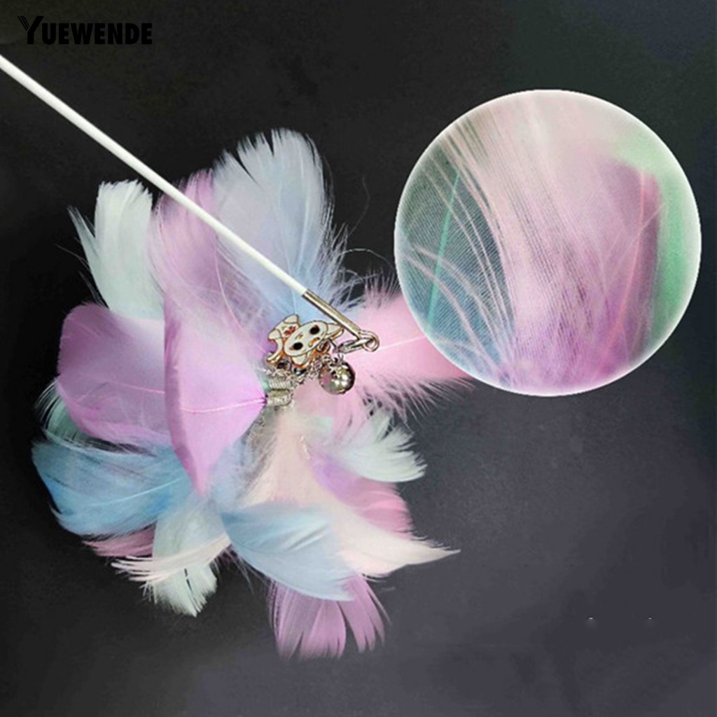 Gậy Trêu Mèo Đính Lông Vũ Có Chuông Vui Nhộn