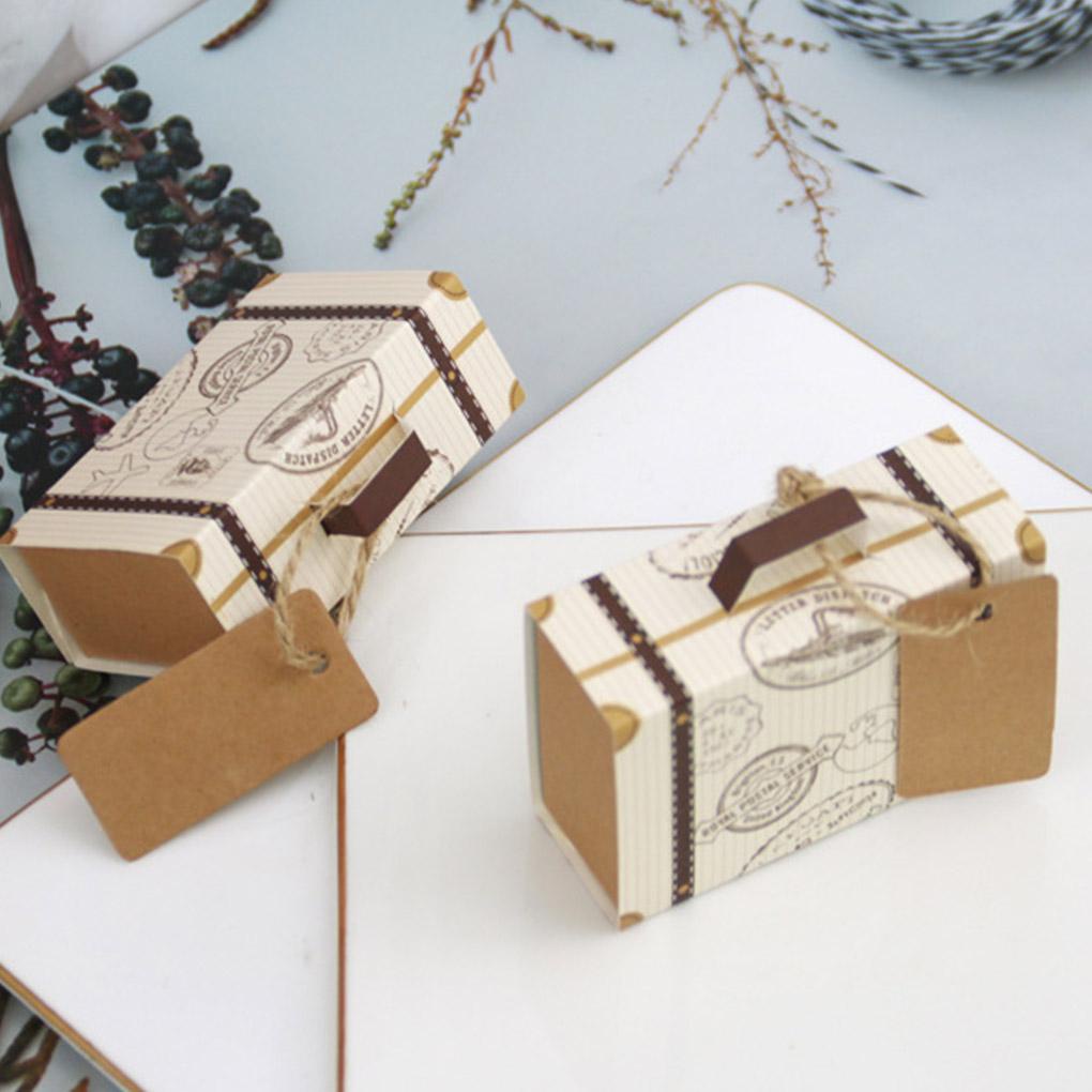 Set 50 Hộp Giấy Đựng Kẹo Hình Va Li Mini Ốp