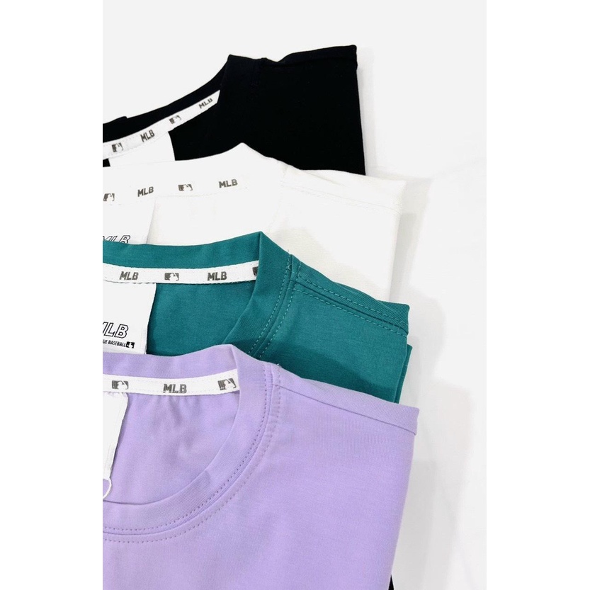 Áo Thun Unisex Chất Cotton 100% 4 Màu Logo To Rỗng Trắng/Tím/Đen/Xanh Dn.Storevnxk