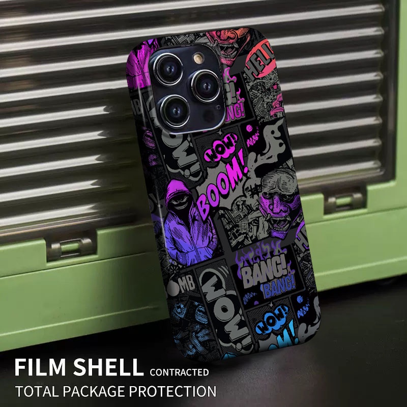 Ốp Điện Thoại Cứng Họa Tiết Hoạt Hình graffiti Cho iPhone 14 13 12 11 PRO Max XS Max Xr X 7 8 Plus 7plus 8plus