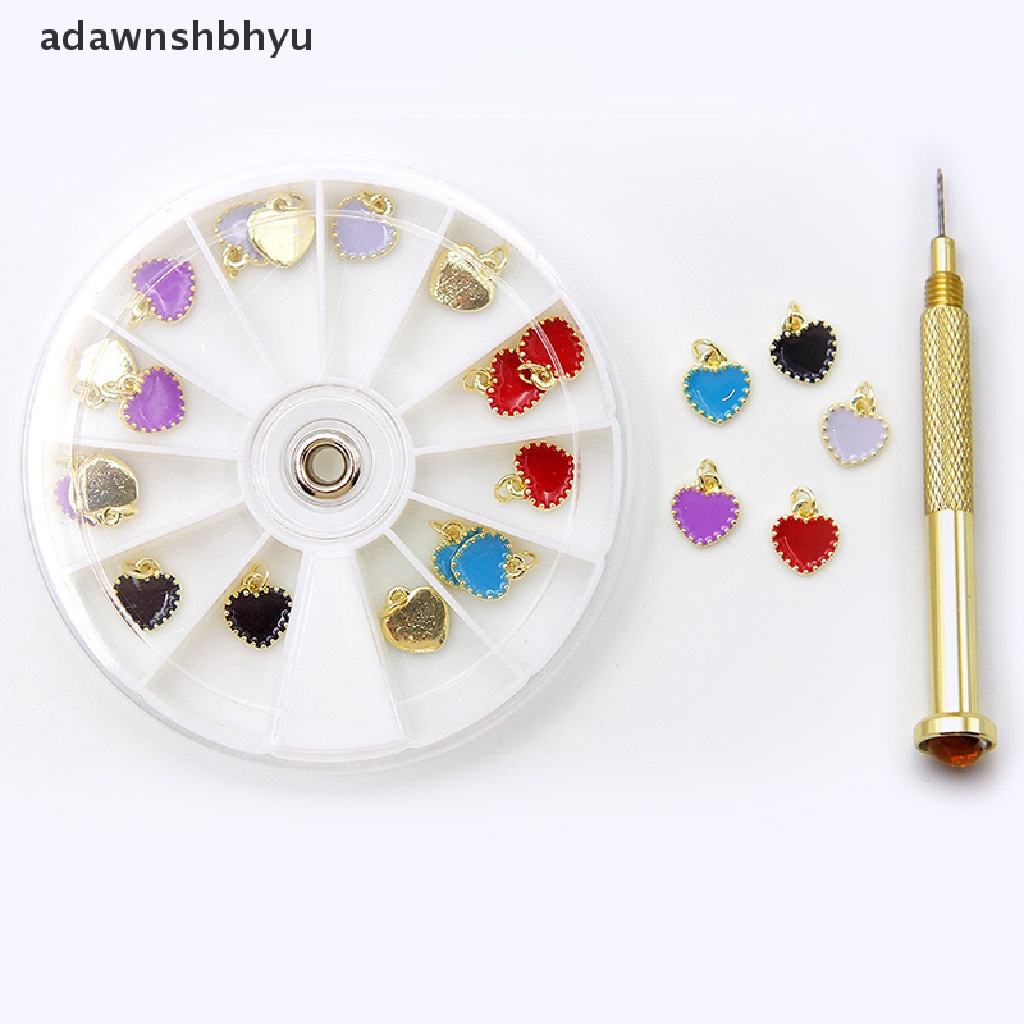 Set 24 Phụ Kiện Trang Trí Móng Tay Đính Đá Xinh Xắn