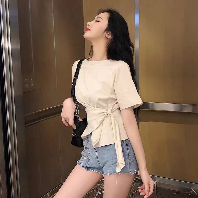 Áo Thun Tay Ngắn Dáng Rộng Phong Cách Thời Trang Hàn Quốc Dành Cho Nữ