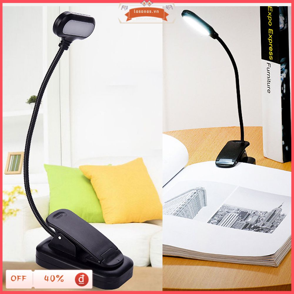 Đèn Đọc Sách Mini Có Thể Sạc Lại Đèn Kẹp Dễ Dàng Linh Hoạt Màu Trắng Mát Đèn Đọc Sách Ban Đêm Trên Giường