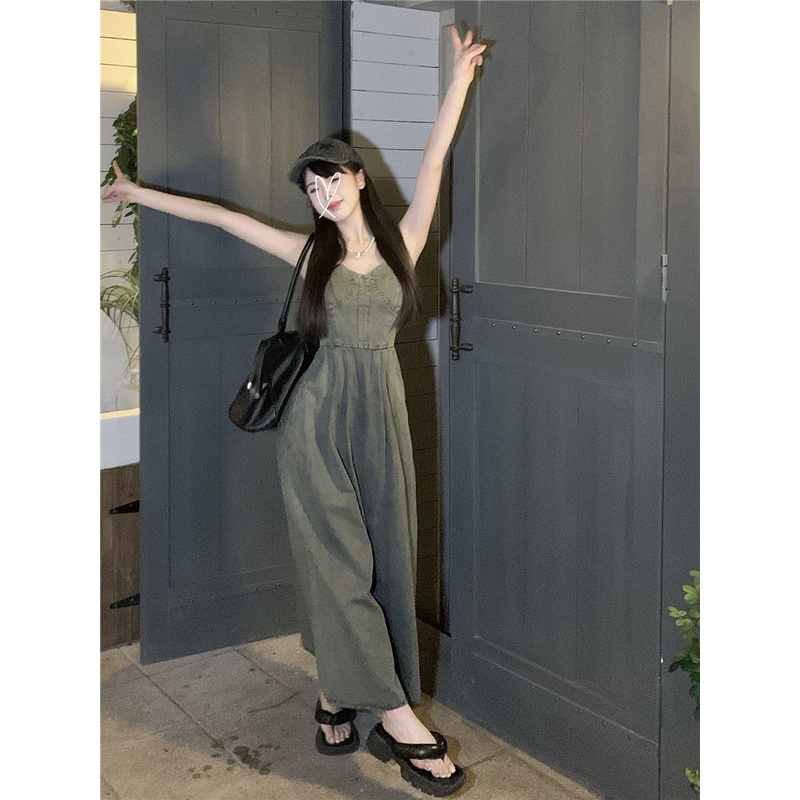 Đầm Denim Dáng Chữ a Ôm Eo Thời Trang Xuân Hè Hàng Mới 2023