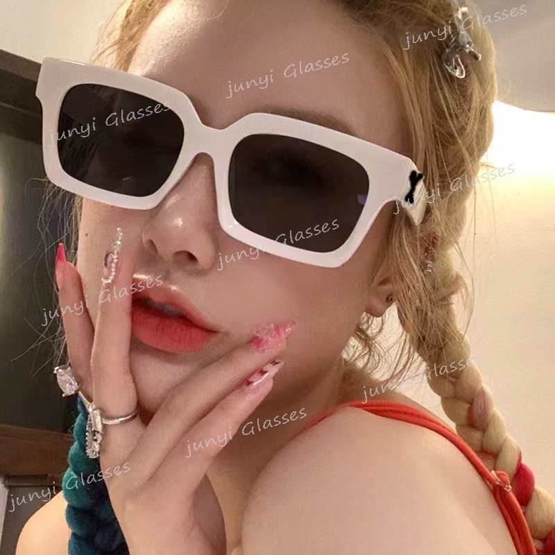 Kính Mát Gọng Vuông Màu Đen Phong Cách Hip Hop Punk Thời Trang Cho Nam Và Nữ X