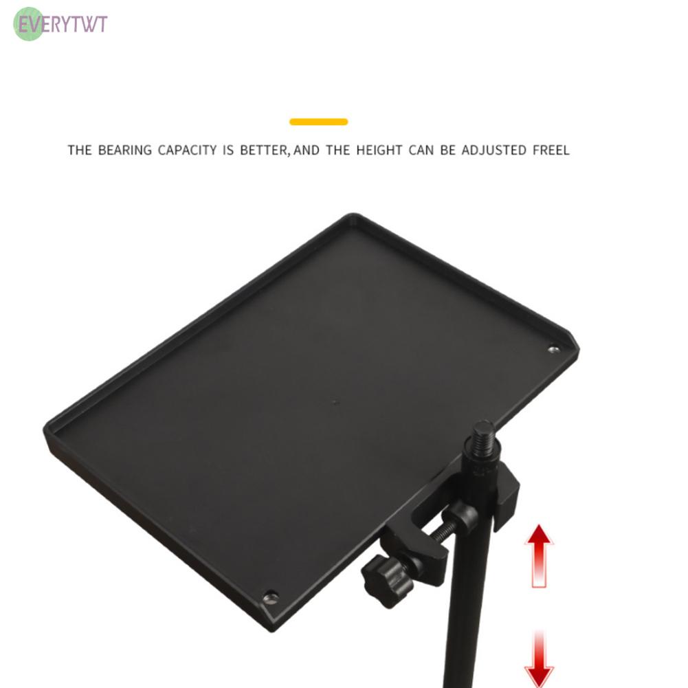 ⭐ Hot Sale ⭐Microphone Stand 1pc Adjustable Clamp Black Clip Plastic Sound Card Tray