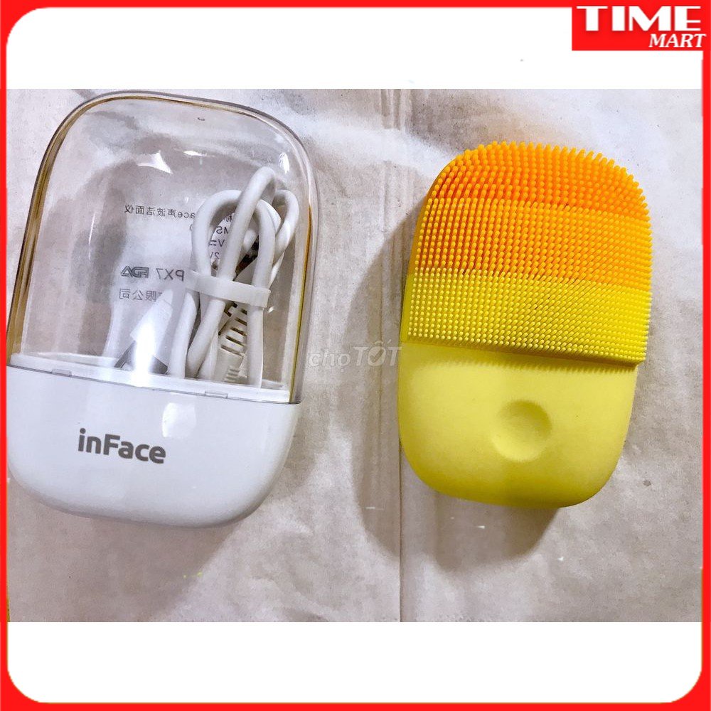 [MẪU MỚI 2022 GEN 2] Máy rửa mặt Xiaomi inFace. bằng sóng âm sạc điện chống nước. Mẫu mới lồng êm và dài hơn [TIME_MART]
