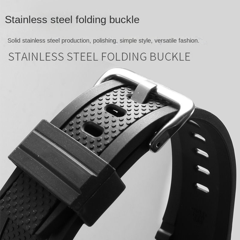 Dây Đeo Cao Su Thay Thế Cho Đồng Hồ Casio G-SHOCK GST-W300 / 100 / S110 / 410 / B100