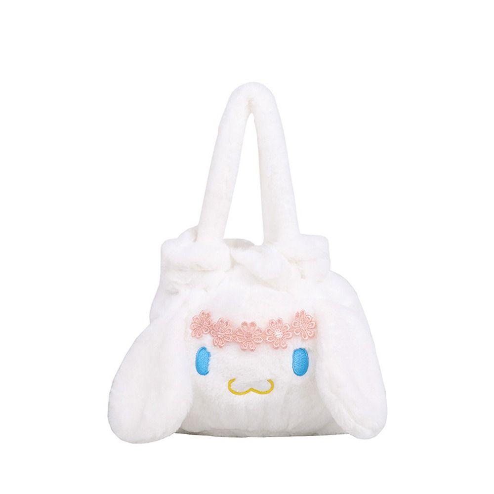 Túi Xách Tay Bằng Nhung Lông Thiết Kế Hình Hoạt Hình Giản Dị Phong Cách Lolita Dành Cho Trẻ Nhỏ