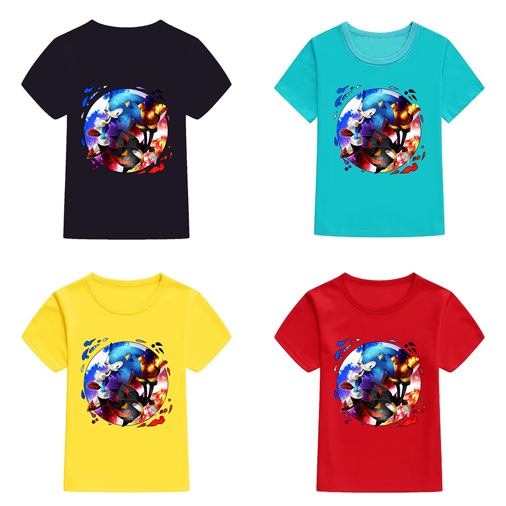 Áo Thun Tay Ngắn Dáng Rộng In Hình Mingyuan Sonic Adventure Girl Thời Trang Cho Tuổi Teen
