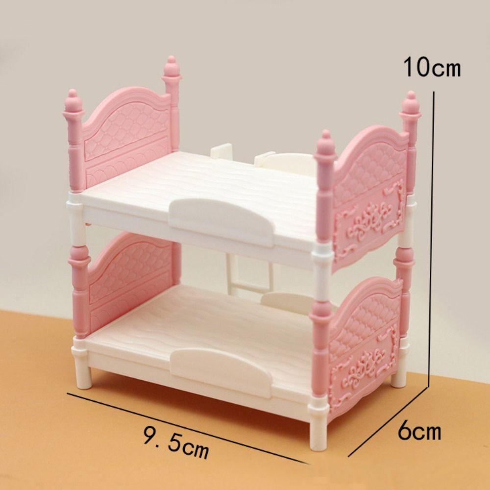 LUOL Giường Ngủ Nhiều Màu Trang Trí Nhà Búp Bê