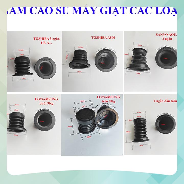 (Mới) Nấm cao su xả máy giặt các loại - củ xả MG Toshiba A800 Sanyo Aqua SAMSUNG LG HK1