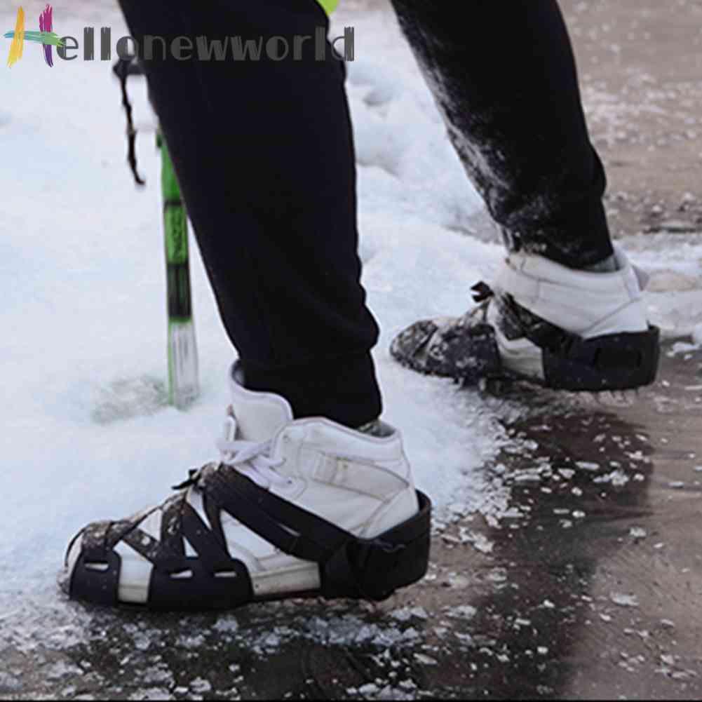 1 Cặp Kẹp Đế Giày 32 Đinh Tán Chống Trượt Tiện Dụng Cho Các Hoạt Động Ngoài Trời